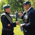 Fred Davies and Jerry Wesley Josee playing Rock-Paper-Scissors...