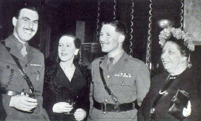 Lt Col Young and Maj Franks at a 1946 party for the CBF