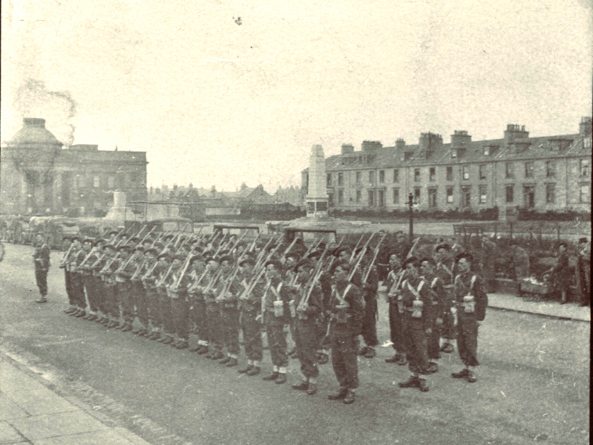 Troop Inspection No.2 Commando at Wellington Square, Ayr, 1942 (2nd image)