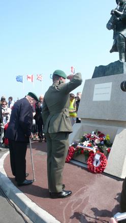 Unveiling of the statue to Piper Bill Millin. Colleville-Montgomery, 8th June 2013 (8)