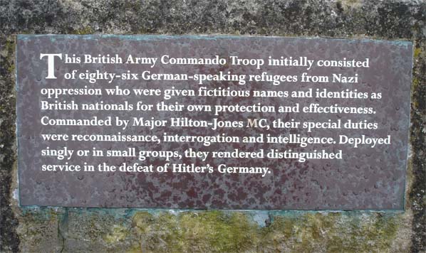 Memorial to No10 (IA) Cdo. 3 Troop,