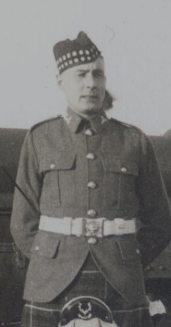 Private John Orton at Fort George 1935