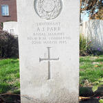 Grave of Lt. Albert John Parr