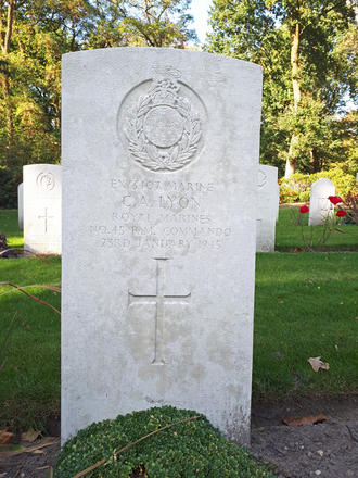 Grave of Marine Charles Adam Lyon
