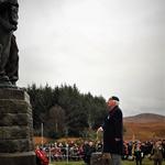 Laying a wreath