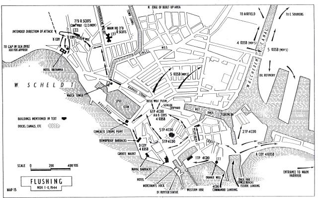 FLESSINGUE PLAN ATTAQUE 1 NOV 1944