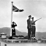 Capt Ken Waggett and Lord Louis Mountbatten at Ta Ku Ling Frontier Outpost on the Chinese Border.