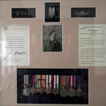Frame of items of LSgt. Goldsmith MM