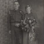 Cyril Laskey 43RM Commando and his wife Winifred on their wedding day