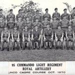 95 Commando Light Regiment RA, 1970.