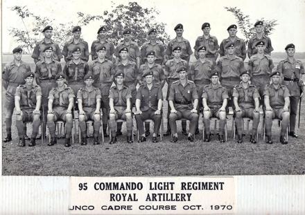 95 Commando Light Regiment RA, 1970.