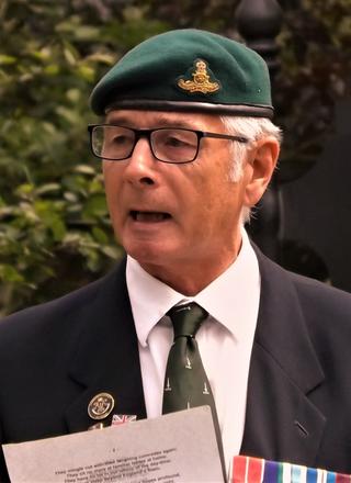 Lt Col Martin Lambert-Gorwyn, MBE, Chairman of Commando Association