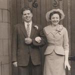 Joe and Margaret Longson on their wedding day