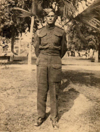 Cpl. Wells in the 7th RM Bn.