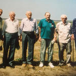 42RM Cdo Veterans return to Burma - Ted Ridley, Willie Falconer, John Headley, Les Wood, Tug Wilson, John Street