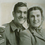 Cpl. Walter Gibbs 40 RM Cdo., and his wife Mary