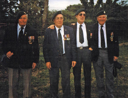 Sgt. Robert Hepper 45RM Cdo (on the right) and others