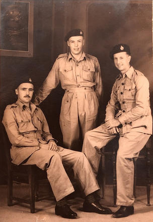 Cpl Albert Read RM (right) RM 3 Cdo Bde Sigs and others