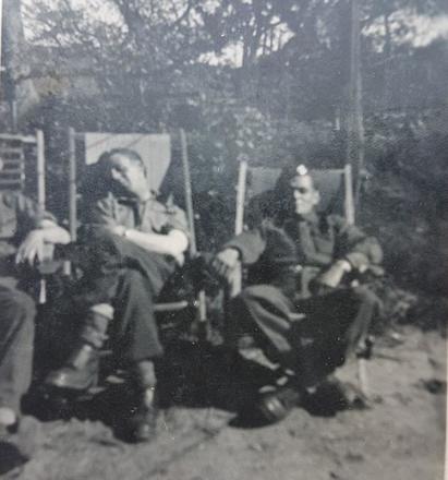 Eutin, 1945, Mne. Howard Pratt 45RM Cdo on right.