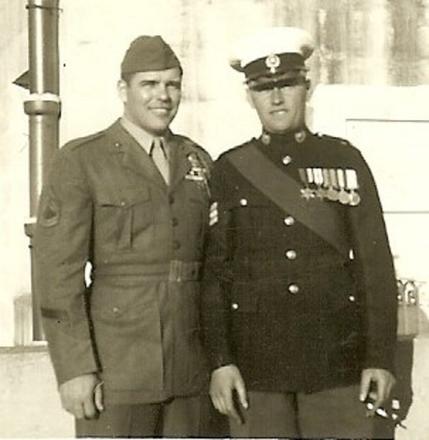 CSgt. Norman Frederick 'Ben' Lyon (right)