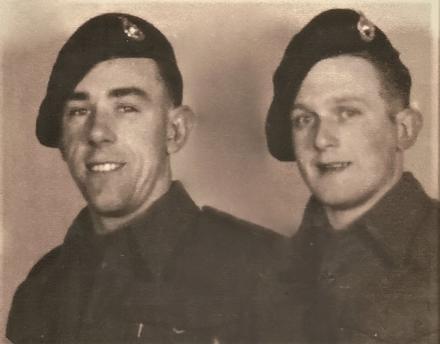Ken Rogers (left) 46RM Cdo. 'S' Tp., and unknown