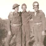 Ken Rogers (left) (46RM Commando.'S' Tp) and others