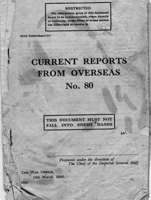 Report on Flushing front cover