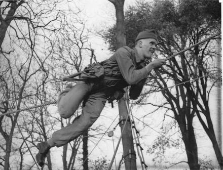 Young Officer on the Tarzan Course