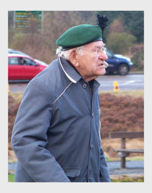 No9 Commando Veteran, Spean Bridge 2009