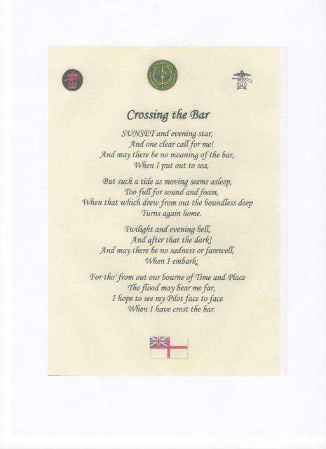 crossing at the bar meaning crossing at the bar meaning