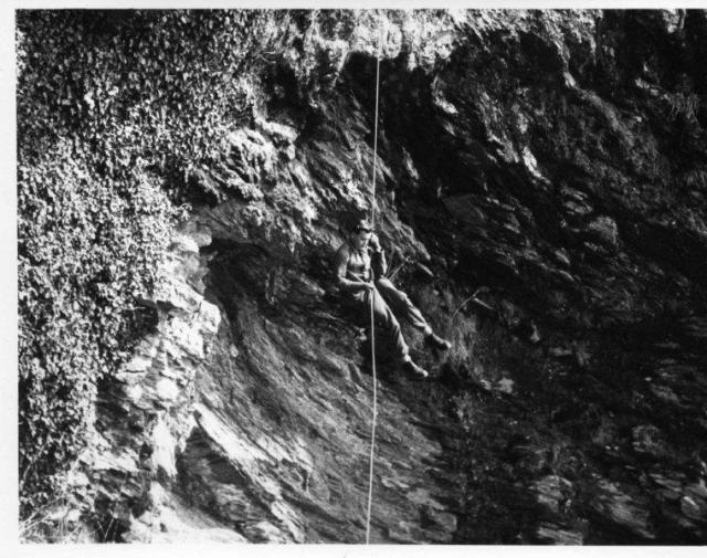 Abseiling on Commando Course