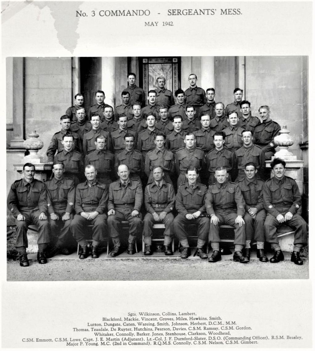 No. 3 Commando Sergeants Mess 1942