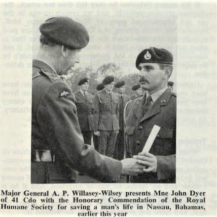 Mne John Dyer 41 Commando Oct.1970