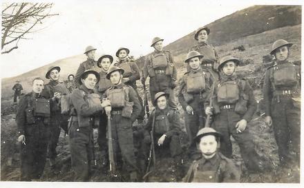 Belgian troops early training possibly at Malvern Hills