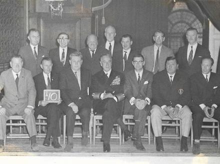 Lord Louis Mountabatten with veterans of No.10(IA) Commando 1968