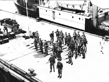 HMS Tiger RM Detachment deployed at Borneo 1962