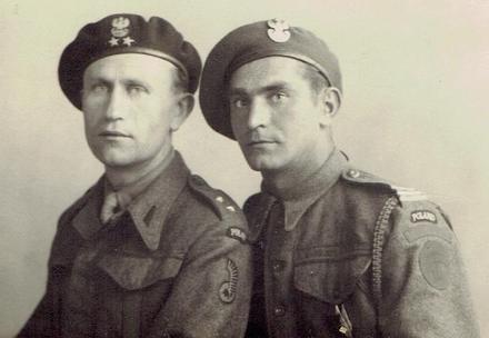 Unknown and Antoni Kubalok of 6 (Polish) Troop (right)