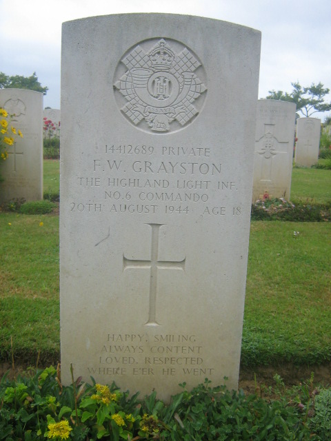 Private Frederick Grayston