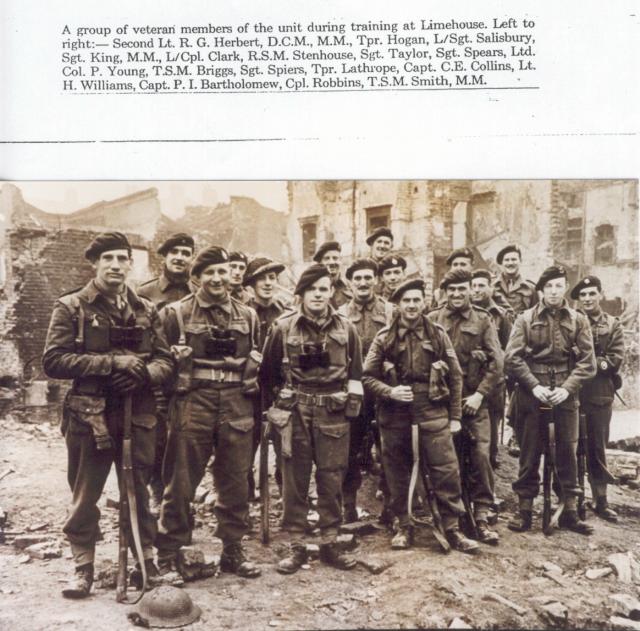 A group from No 3 Commando at Limehouse 1944