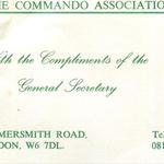 Commando Association early card