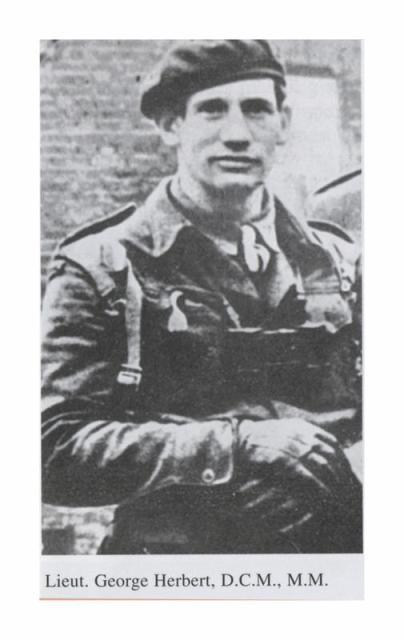 Lieut. George Herbert DCM  MC of No.3 Commando