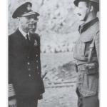 HM King George VI and Lieut. 'Algy' Forrester of No.3 Cdo. 4 Troop
