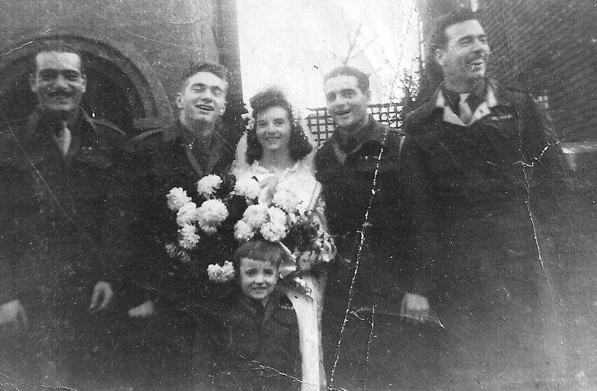 Charles Heery with his 3 brothers at their sister's wedding