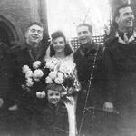 Charles Heery with his 3 brothers at their sister's wedding