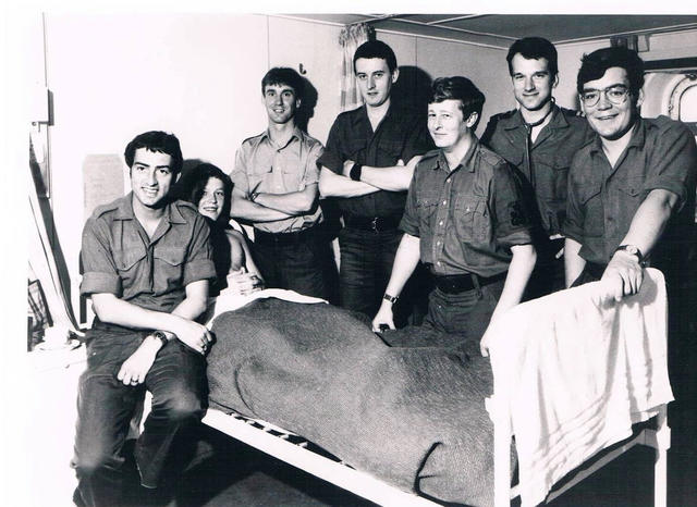 LMA Ron Kenney RN (left) and others - 40 Commando Sick Bay Medical Staff - late 70's