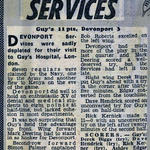 Newspaper report about a rugby match mentioning Mne. Mark Deering