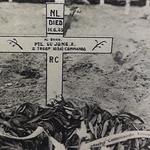 The original grave of Private Albertus De Jong