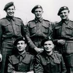 [l-r back] Graham, Howarth, Sayers; [l-r front] Thompson,  Franklyn, No.10 (IA) Cdo. 3 troop