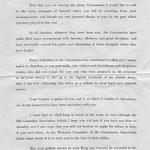 Pte Stan Smith No.1/5 Cdo., letter from Chief of Combined Ops
