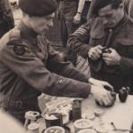 TSM Bill Portman MM and others of No.4 Commando on board the Maid of Orleans 5/6/44.
